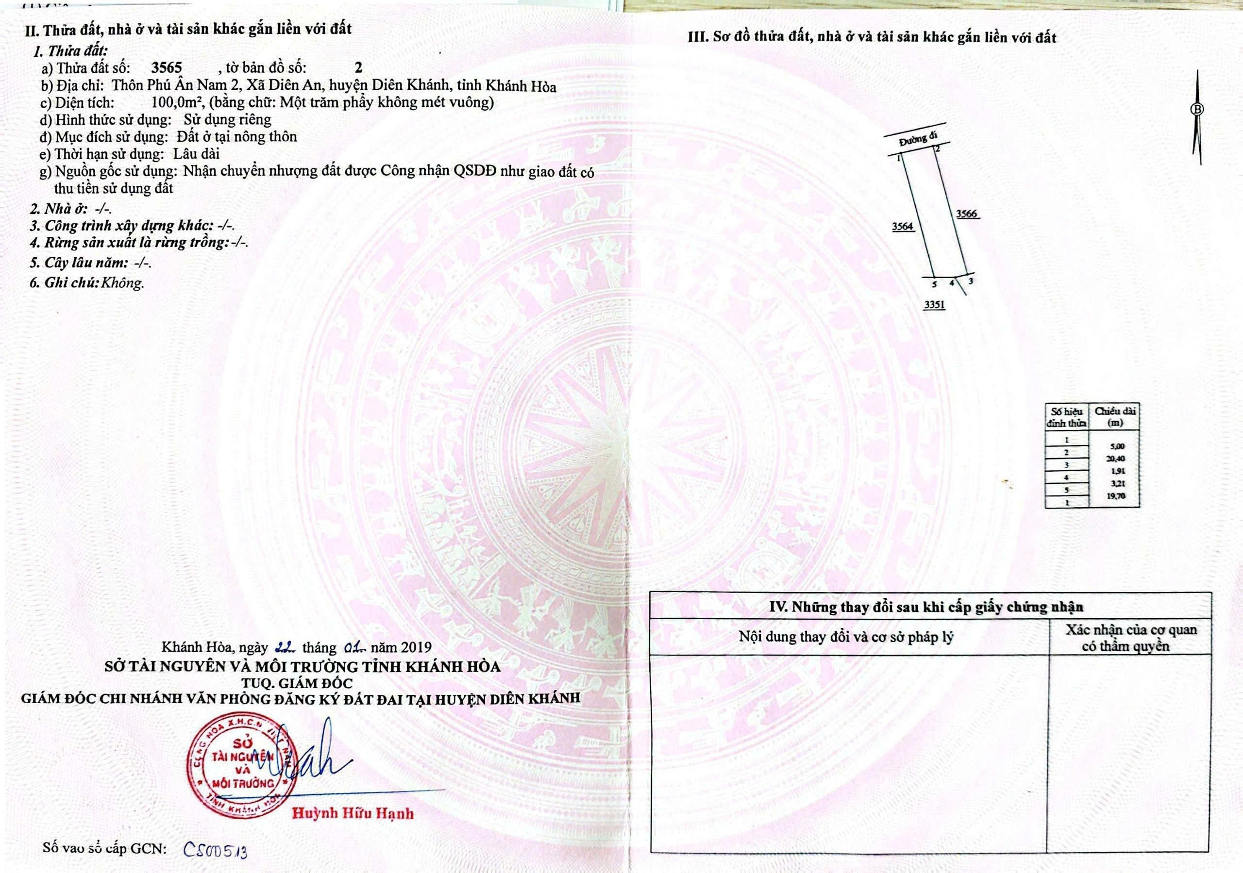 Bán đất Diên An hẻm đường Thông Tin sát bên 23/10 9