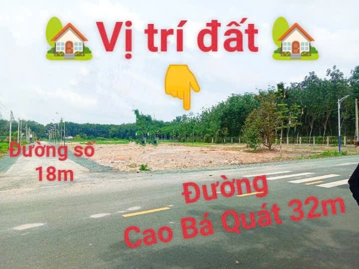 Nền Đất đường Cao Bá Quát, Thị trấn Chơn Thành, Diện tích 150m²