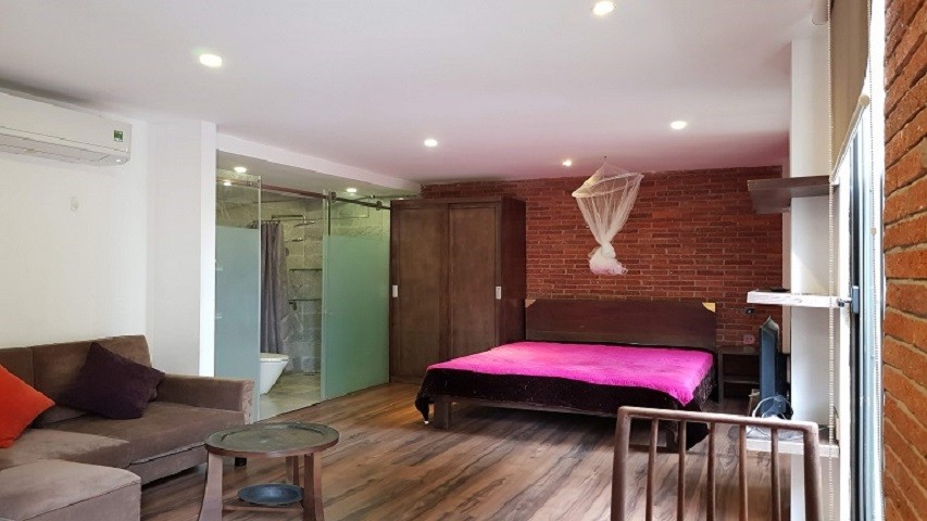 Cho thuê căn hộ tại Đặng Thai Mai, Tây Hồ, 40m2, 1PN, đầy đủ nội thất, sáng thoáng 2