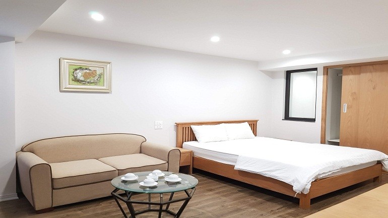 Cho thuê căn hộ dịch vụ tại Tô Ngọc Vân, Tây Hồ, 40m2, 1PN, đầy đủ nội thất đẹp hiện đại 7