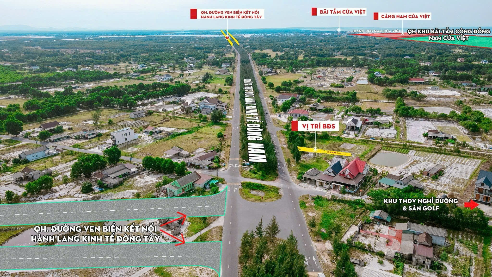 Bán lô đất bám mặt trục huyết mạch KKT Đông Nam Quảng Trị. Sát nút giao đường ven biển 2