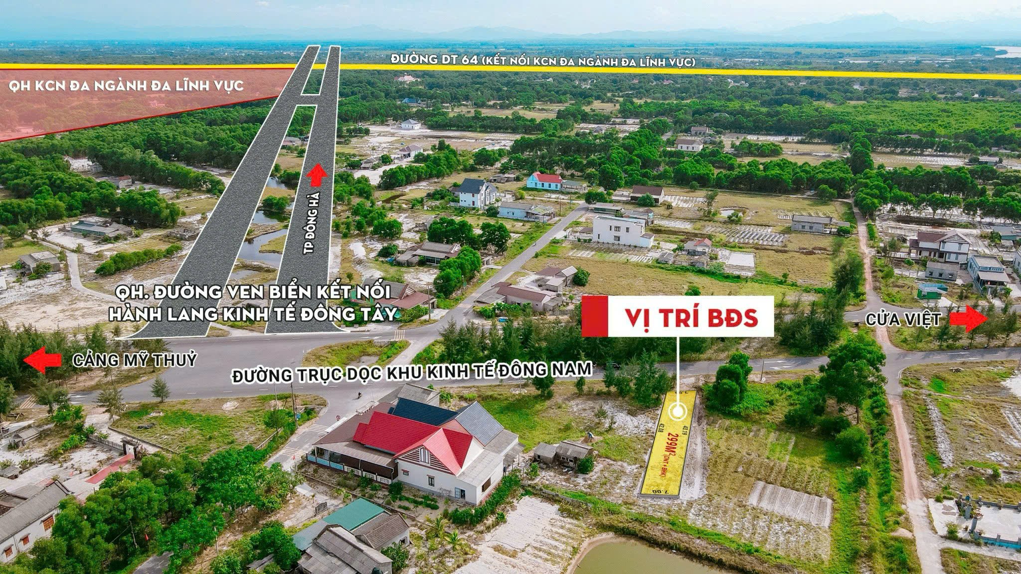 Bán lô đất bám mặt trục huyết mạch KKT Đông Nam Quảng Trị. Sát nút giao đường ven biển 3