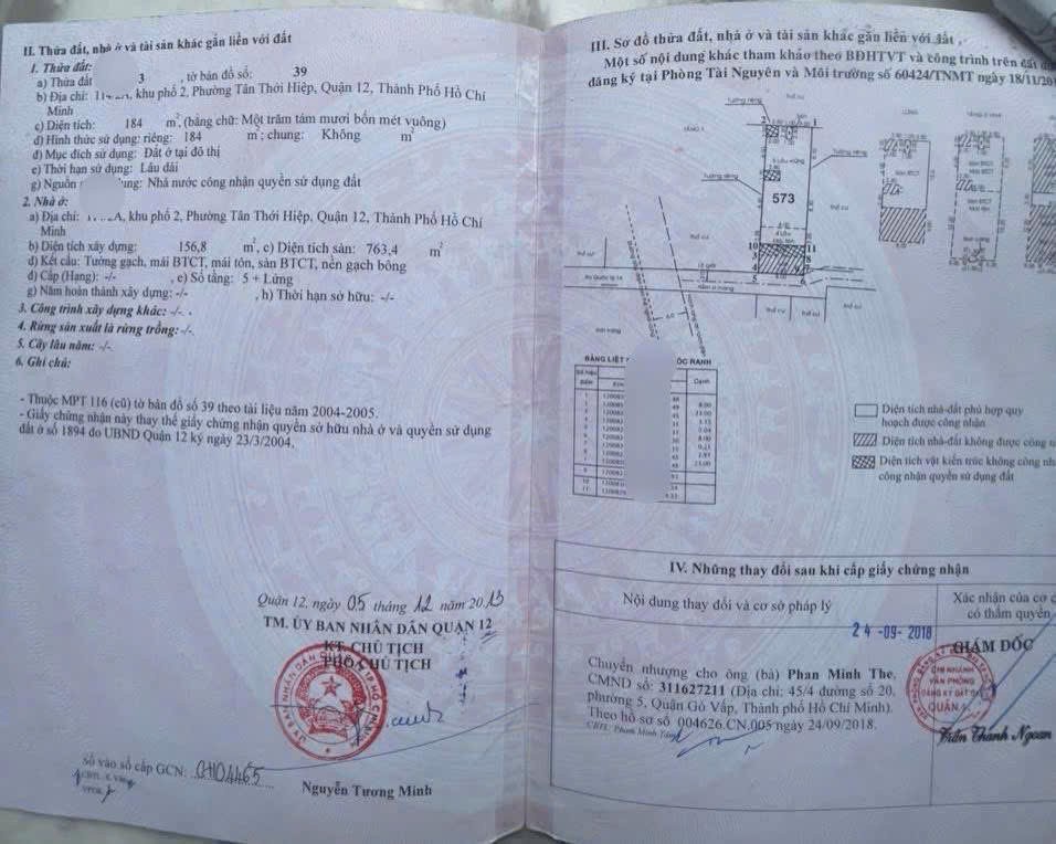 BÁN GẤP KHÁCH SẠN/CHDV ĐANG KINH DOANH – NGAY NGÃ TƯ ĐÌNH, Q12 – 40 PHÒNG 5
