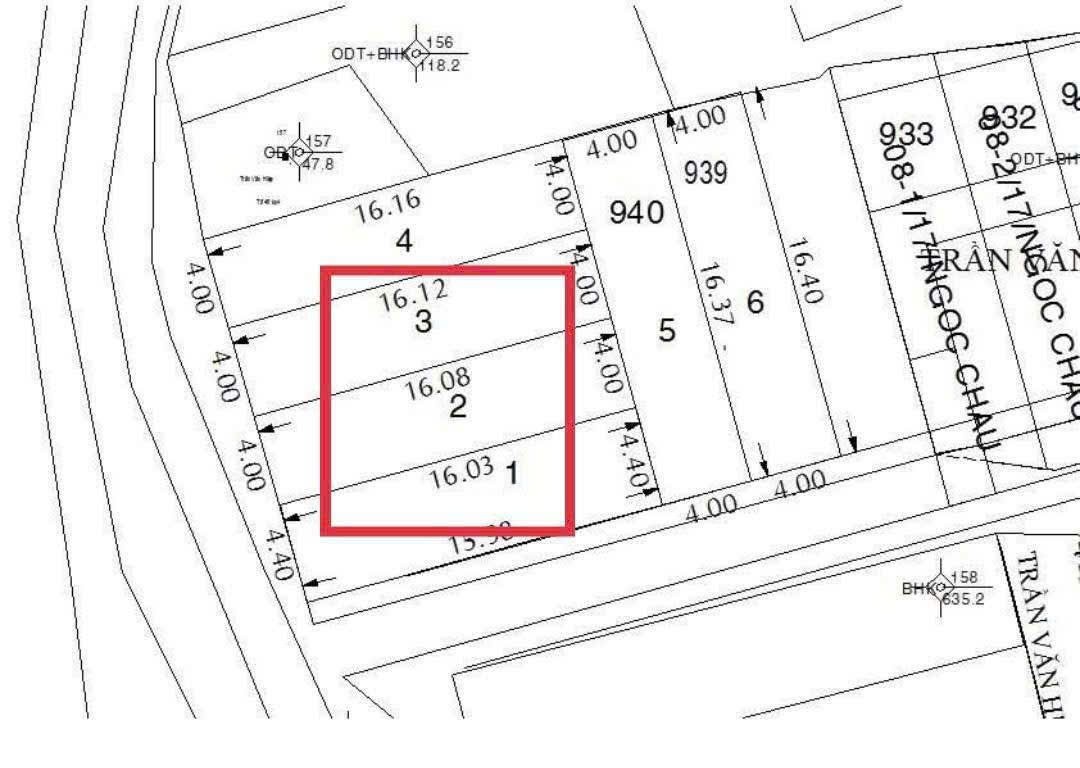 BÁN 3 LÔ ĐẤT MẶT TIỀN TRẦN THỊ HÈ (HT42), Q.12 – ĐƯỜNG 12M VỈA HÈ RỘNG – SHR 2