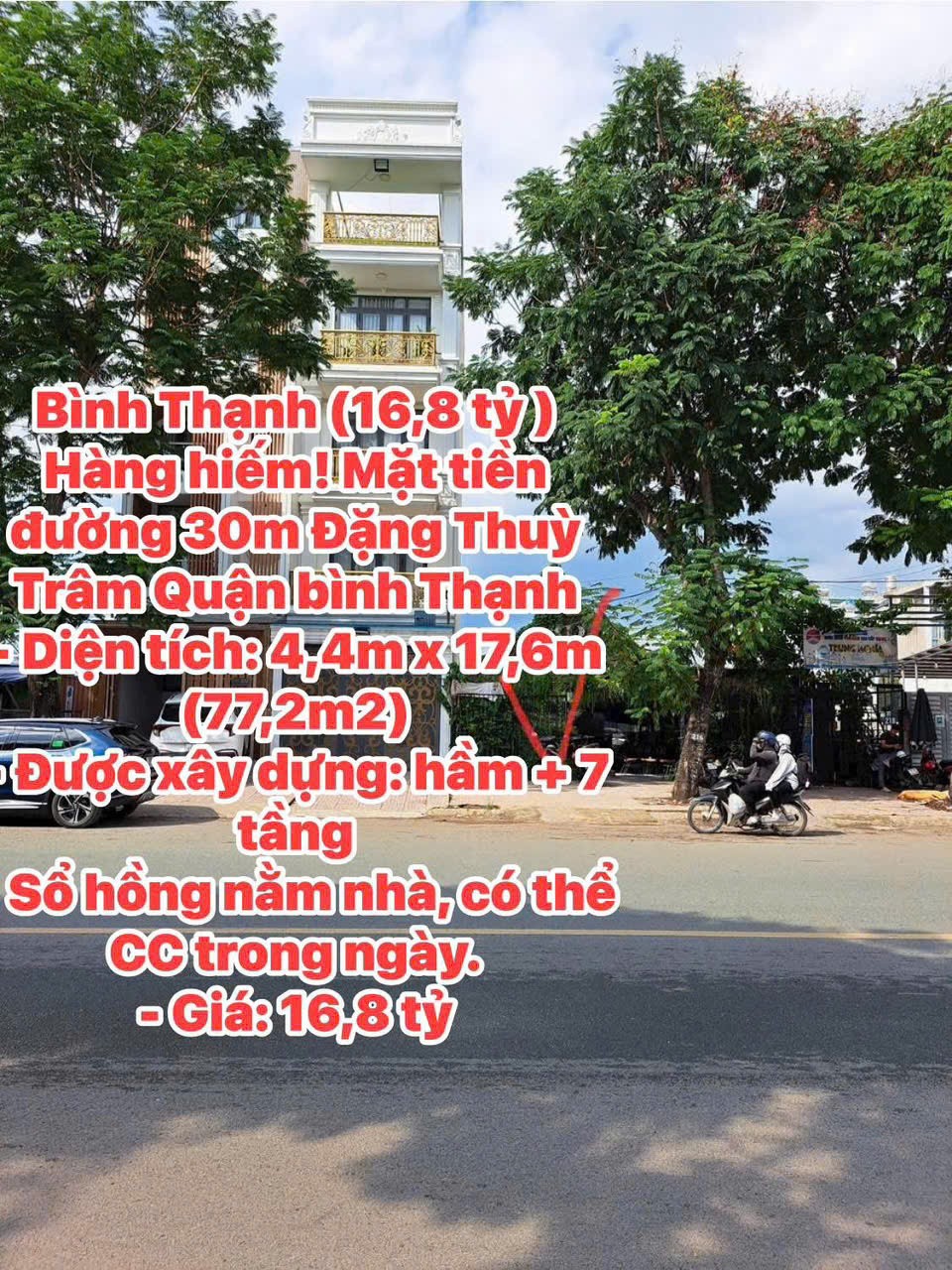 Cần bán Đất Bình Thạnh, Hồ Chí Minh, Diện tích 77m², Giá 016.8 Tỷ 2