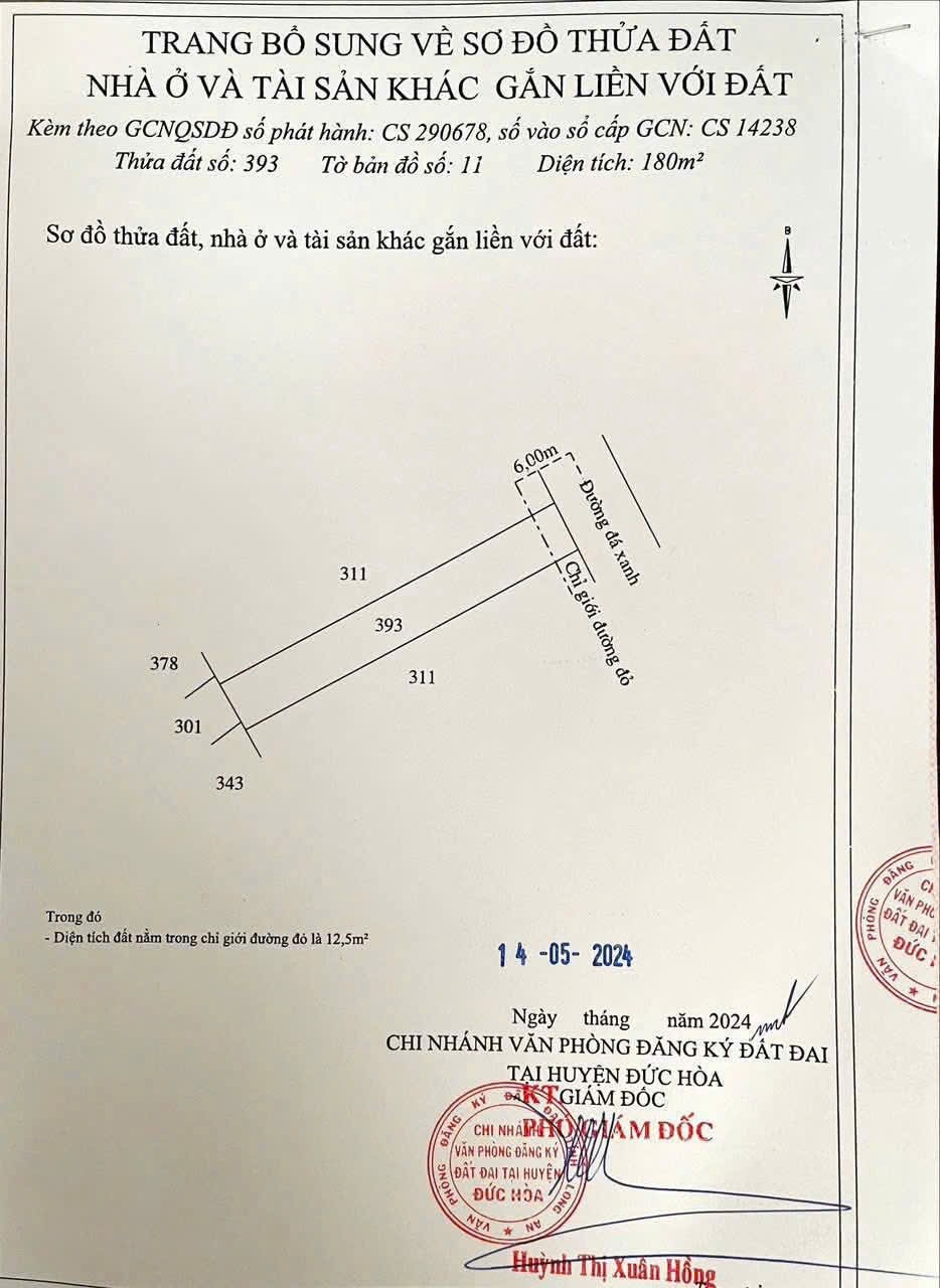 180m2 thổ cư xã Đức Hòa Hạ, Long An giá 1,99 tỷ 4