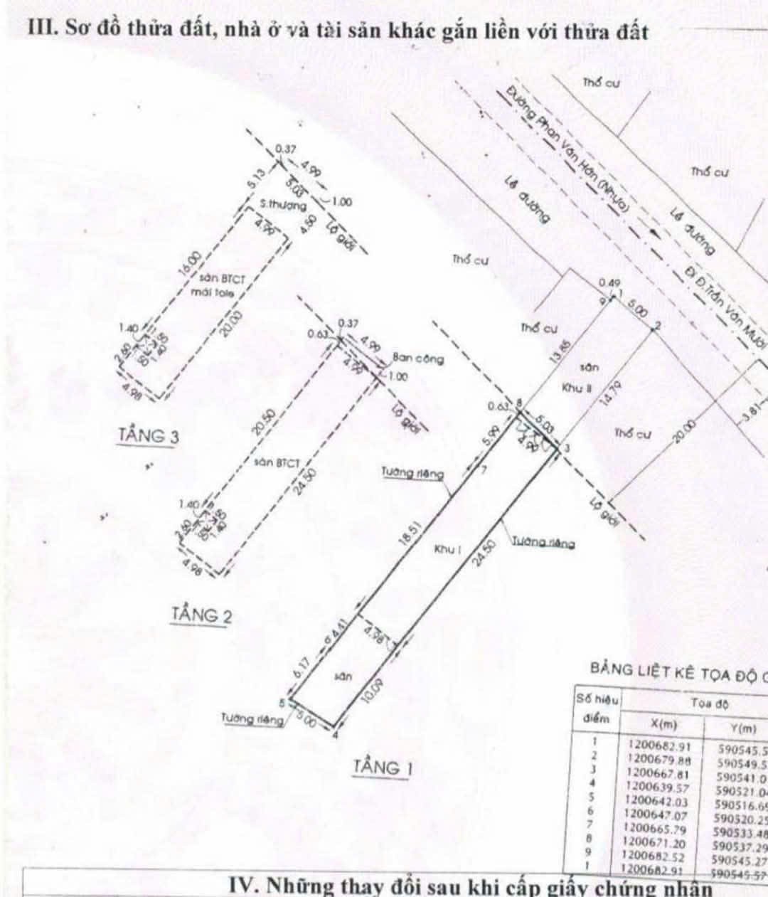 Nhà (5x50) Mặt Tiền Phan Văn Hớn, Q12 – 5x50m, 2 Lầu BTCT Giá 12.5 Tỷ TL