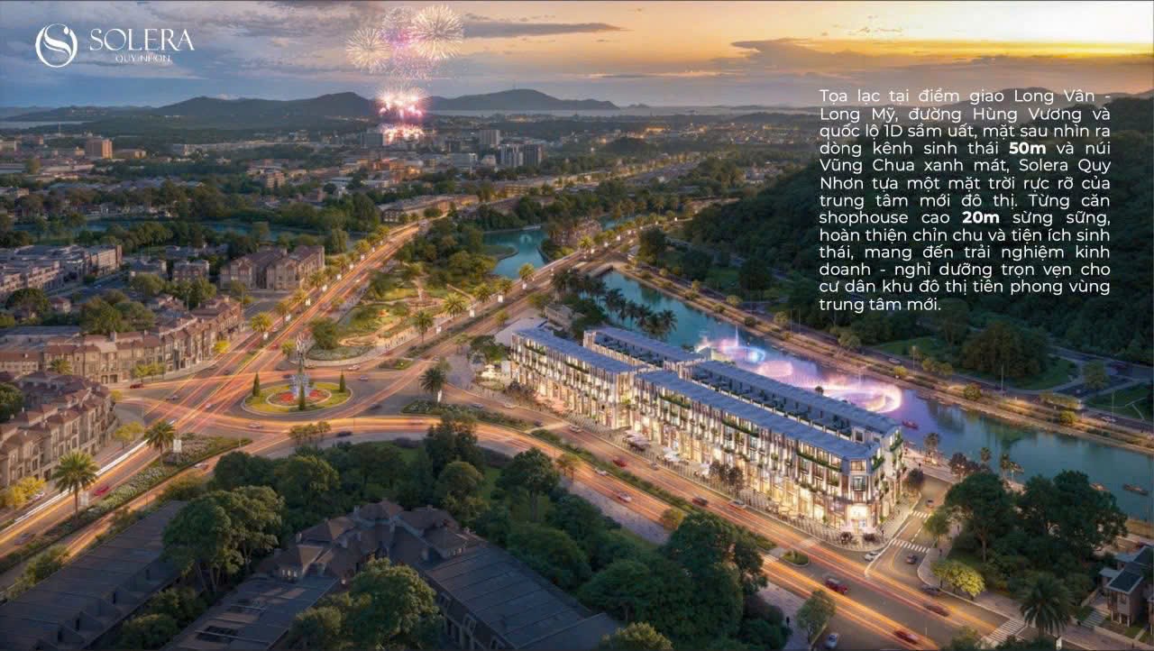 Chính thức nhận booking Solera Quy Nhơn, BĐS phiên bản giới hạn chỉ 59 căn shophouse