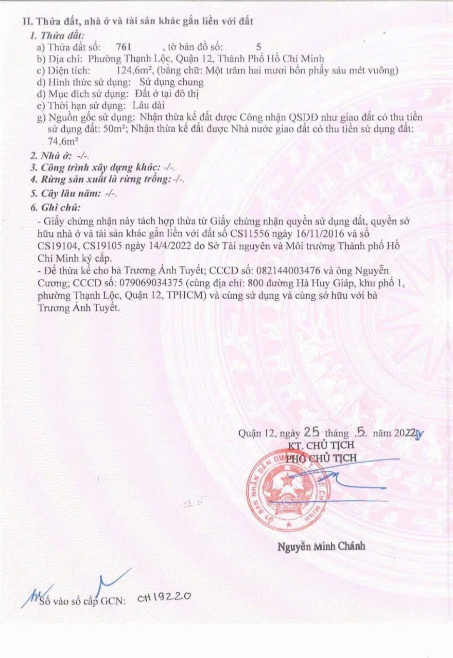BÁN CẶP ĐẤT MẶT TIỀN HÀ HUY GIÁP THẠNH LỘC, Q12 – FULL THỔ CƯ – GIÁ CỰC TỐT 3