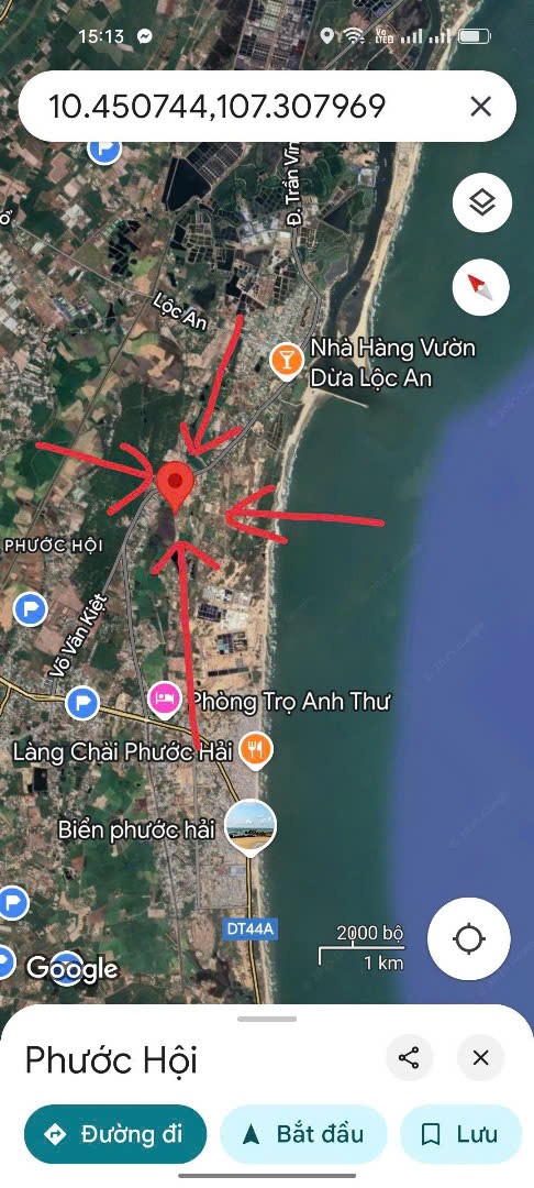 Cần bán Đất đường Tỉnh lộ 44, Xã Phước Hội, Diện tích 330m², Giá 950 Triệu 2