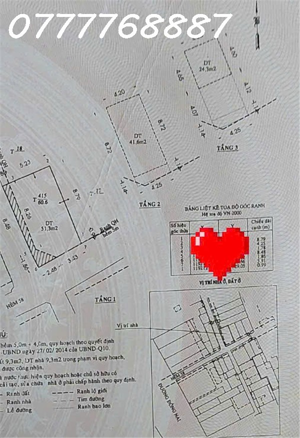 Góc 2MT quận 10 - 6X10 phù hợp Kinh doanh kết hợp CHDV hoặc ở 3