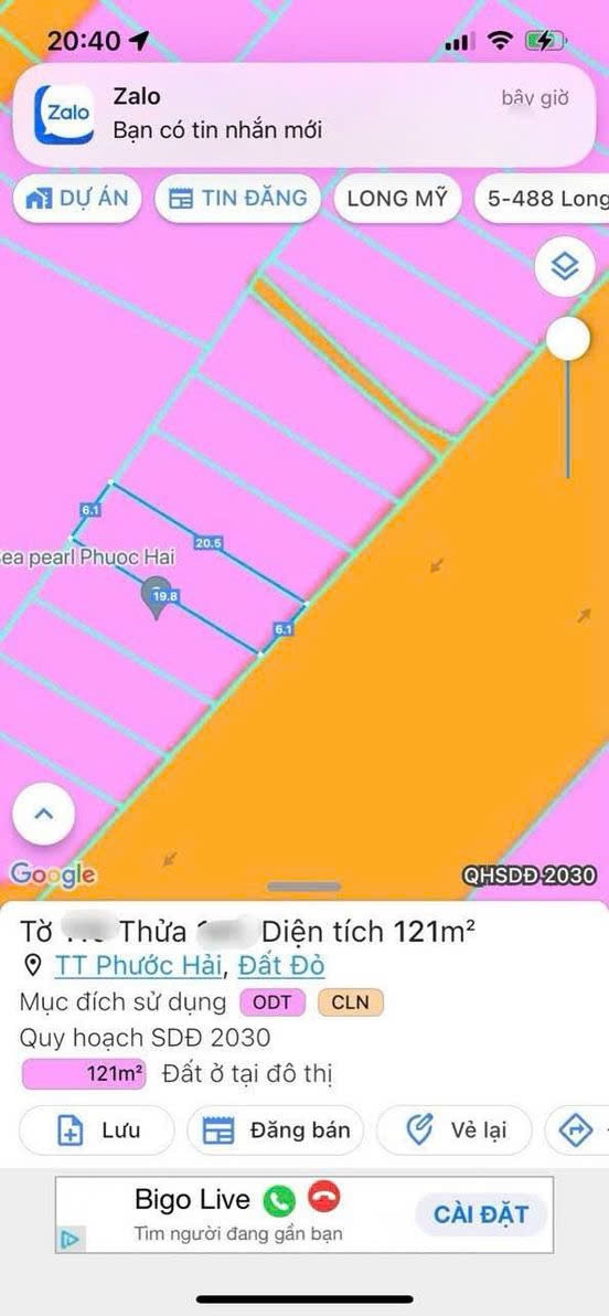 Cần bán Đất đường Tỉnh lộ 44, Thị trấn Phước Hải, Diện tích 120m², Giá 500 Triệu 4