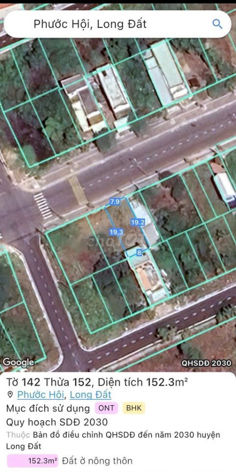 Cần bán Đất đường Tỉnh lộ 44, Xã Lộc An, Diện tích 287m², Giá 3 Tỷ 5