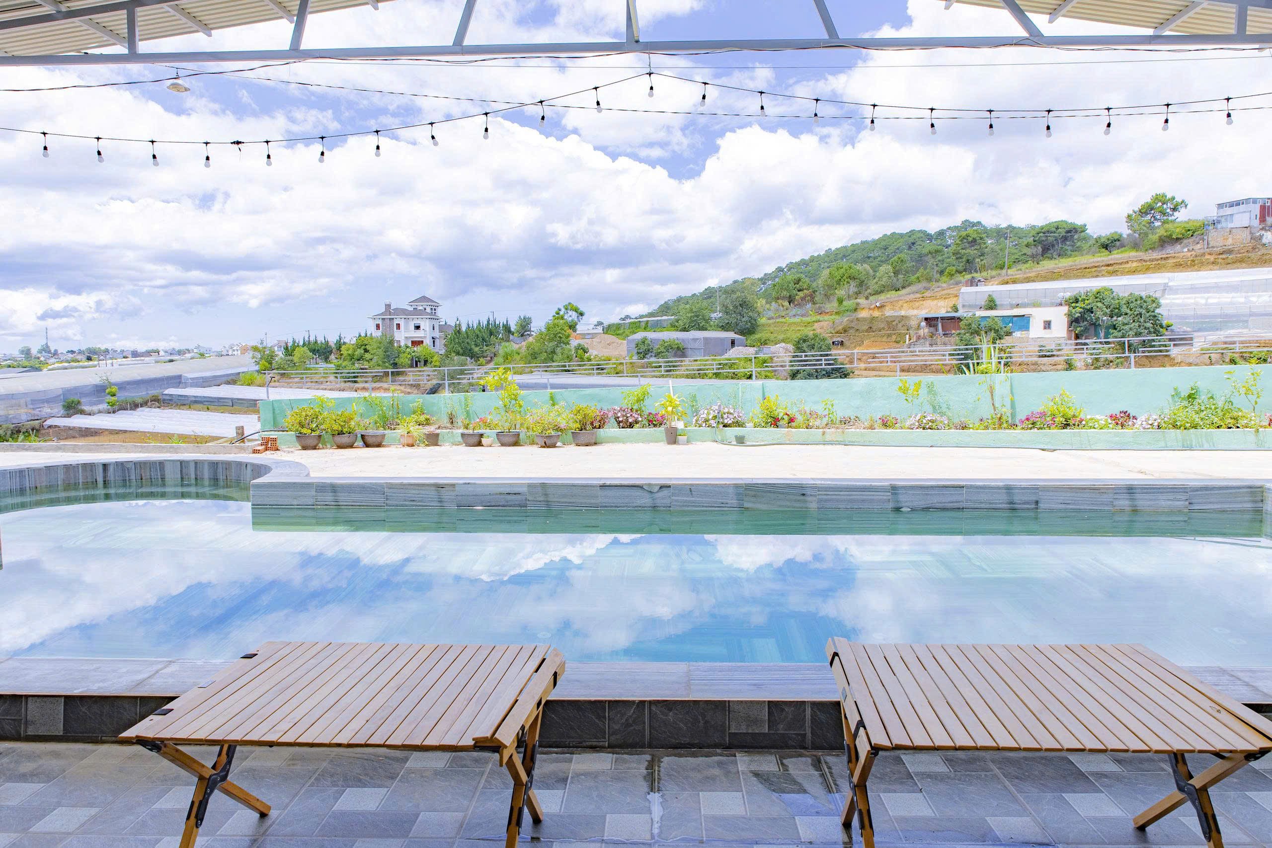 CHO THUÊ VILLA TRẠI MÁT P11 ĐÀ LẠT - HỒ BƠI NƯỚC NÓNG, BÃI ĐẬU XE, VIEW ĐỈNH - 40TR 2