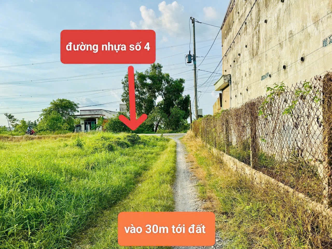 2 nền thổ cư xã Hòa Khánh Đông, Đức Hòa dt 215m2 giá 1 tỷ / nền 4