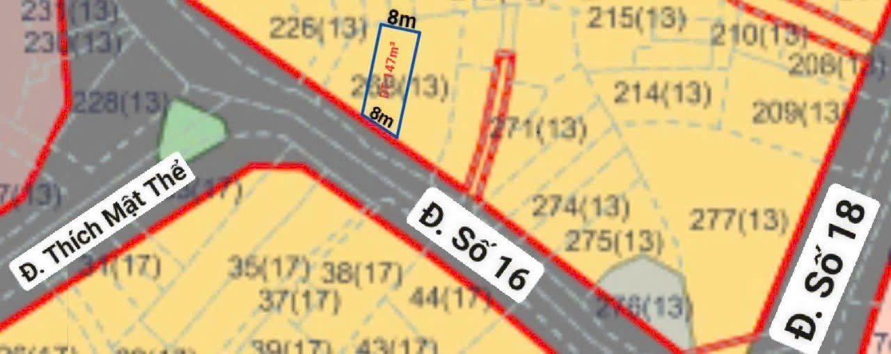 Cần bán Đất Phường Thạnh Mỹ Lợi, Quận 2, Diện tích 147m², Giá 13.5 Tỷ