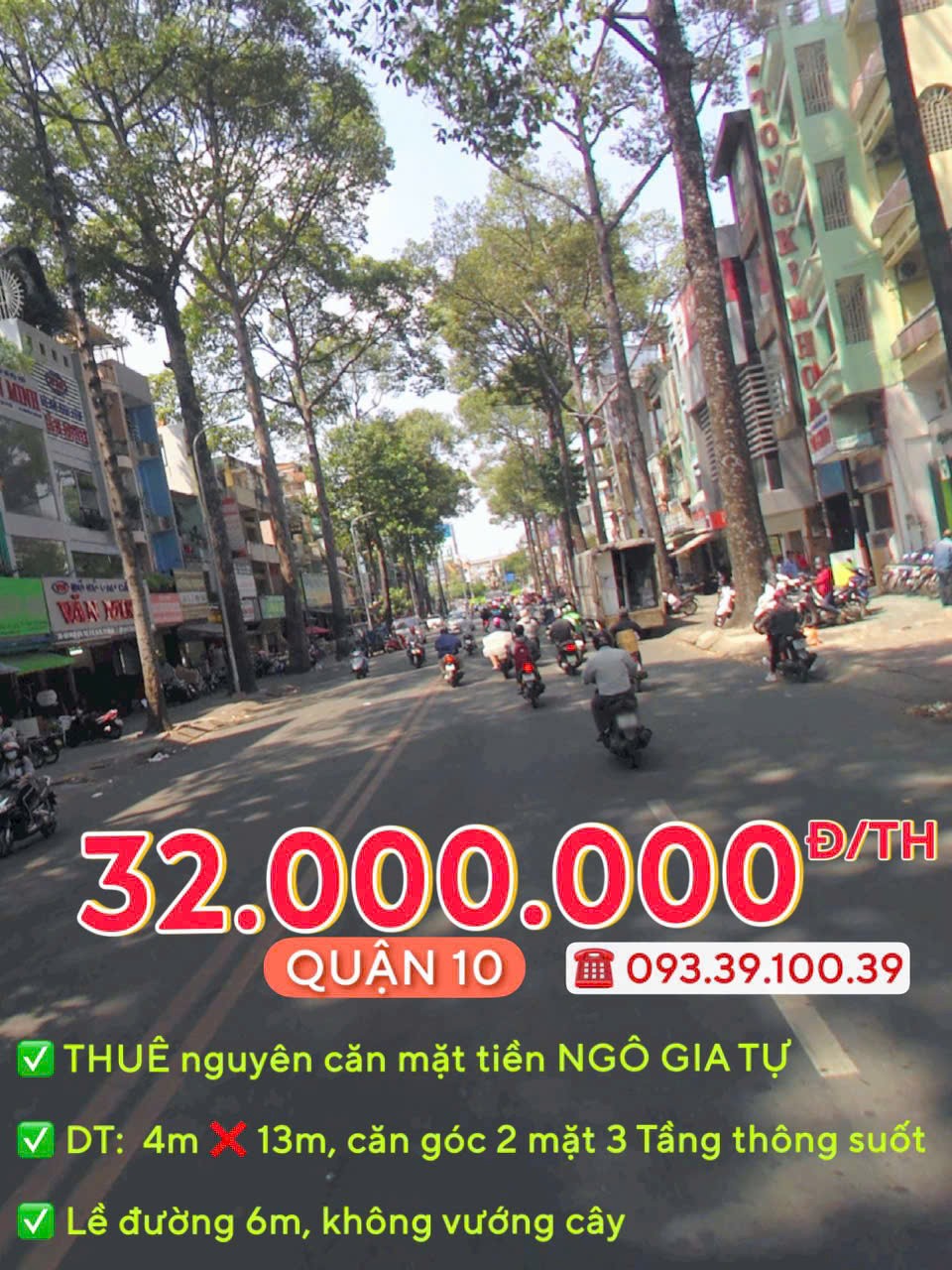 THUÊ NGUYÊN CĂN: từ 30.000.000 Đ/TH - MẶT TIỀN QUẬN 10 - ĐỊNH VỊ DỄ TÌM, KINH DOANH SẦM UẤT. LH: