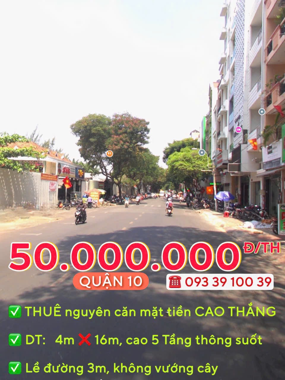 THUÊ NGUYÊN CĂN: từ 30.000.000 Đ/TH - MẶT TIỀN QUẬN 10 - ĐỊNH VỊ DỄ TÌM, KINH DOANH SẦM UẤT. LH: 5