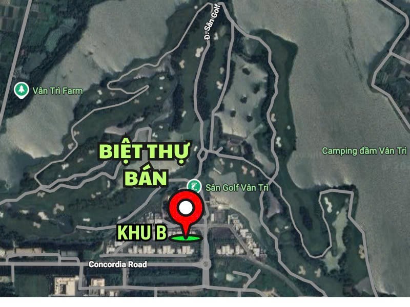 BÁN BIỆT THỰ SÂN GOLF VÂN TRÌ – KHU D  SIÊU VIP - GIÁ 220 TỶ 2
