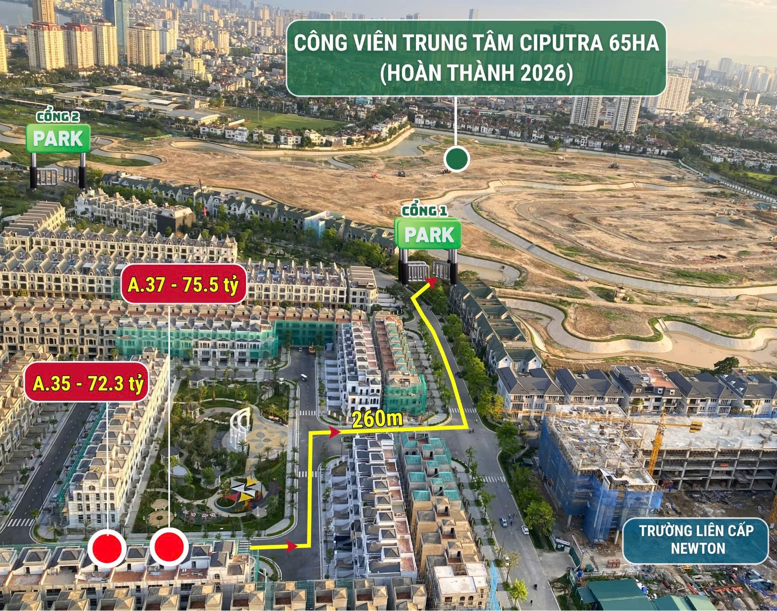 BTLK 140m2 HƯỚNG NAM – SIÊU PHẨM ĐỘC QUYỀN CHỈ CÒN 02 CĂN! 2