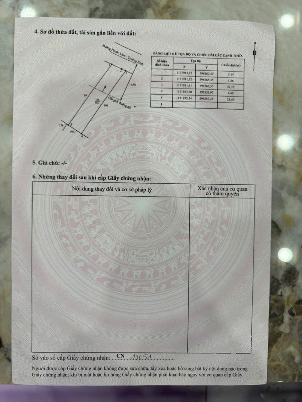 95m2 đất thổ mặ tiền đường nhựa xã Phước Lâm , Cần Giuộc giá 1,15 tỷ 5