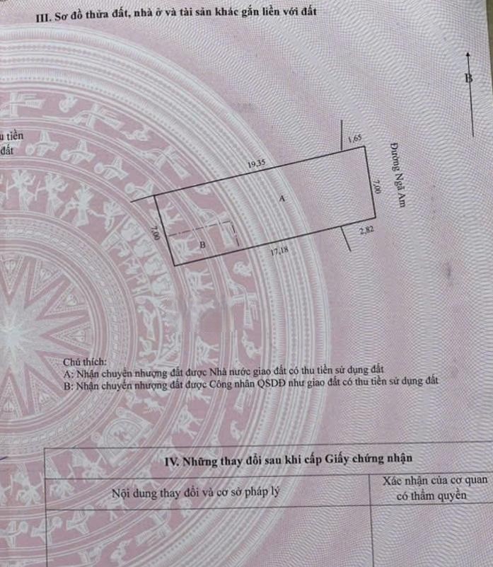Đất thổ cư 143m2 Đường Ngã Am, An Hòa, Sa Đéc. Sổ hồng, hướng Đông Bắc, giá 1.7 tỷ.