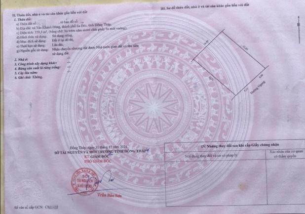 Bán NhàTrọ Mặt Tiền Phường Sa Đéc, 359m2, 10PN. Sổ Hồng, Hướng ĐN,