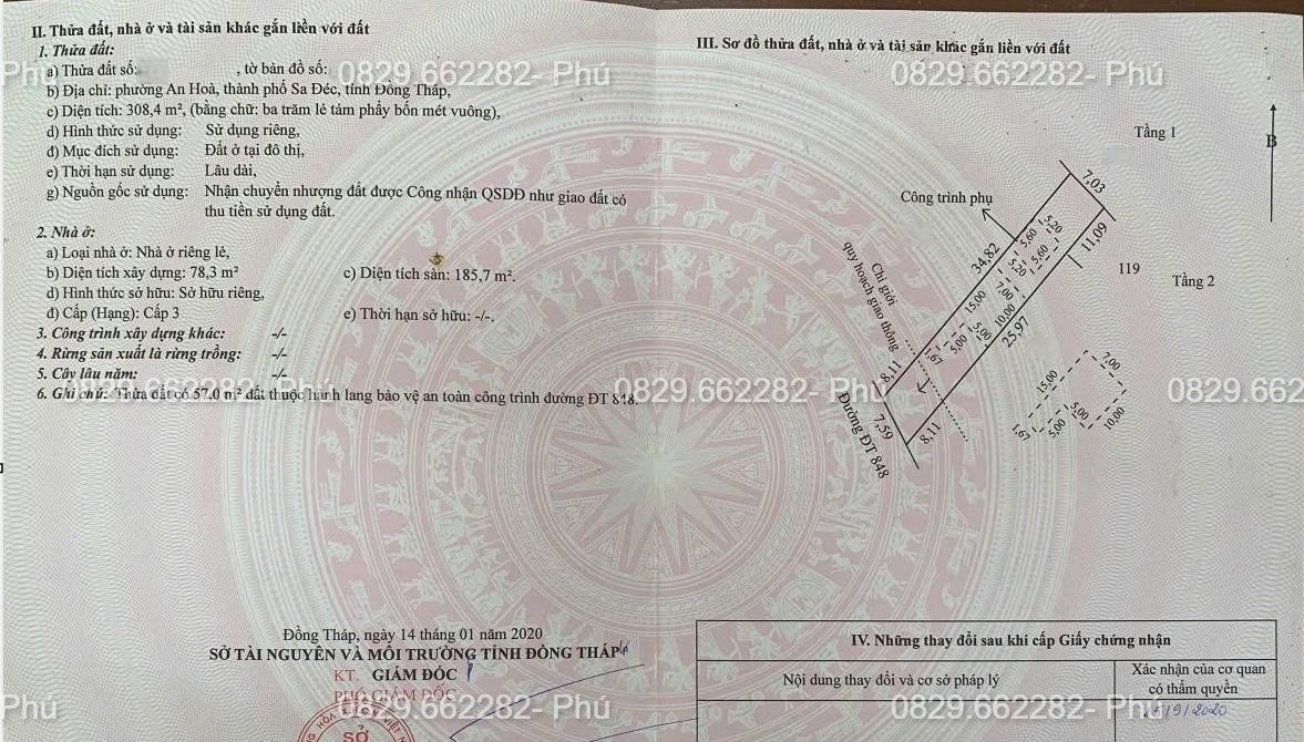 Bán Nhà Đất 989m2- Mặt Tiền Kinh Doanh- GẦn Công Viên Sa Đéc 3