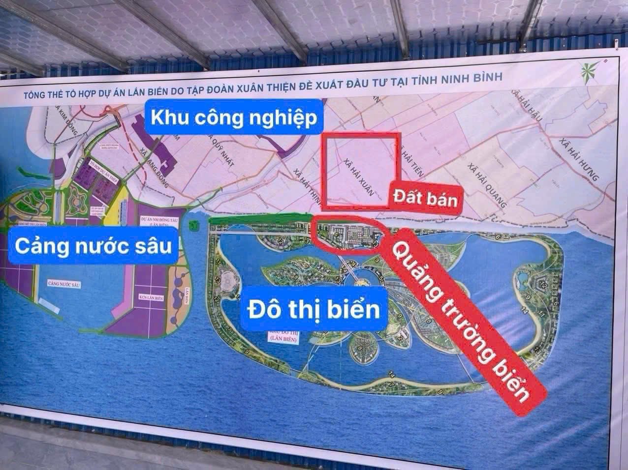 Hiếm mảnh đất duy nhất còn sót lại mặt biển Thịnh Long 100m2 lô góc kinh doanh chỉ 1.2 tỷ