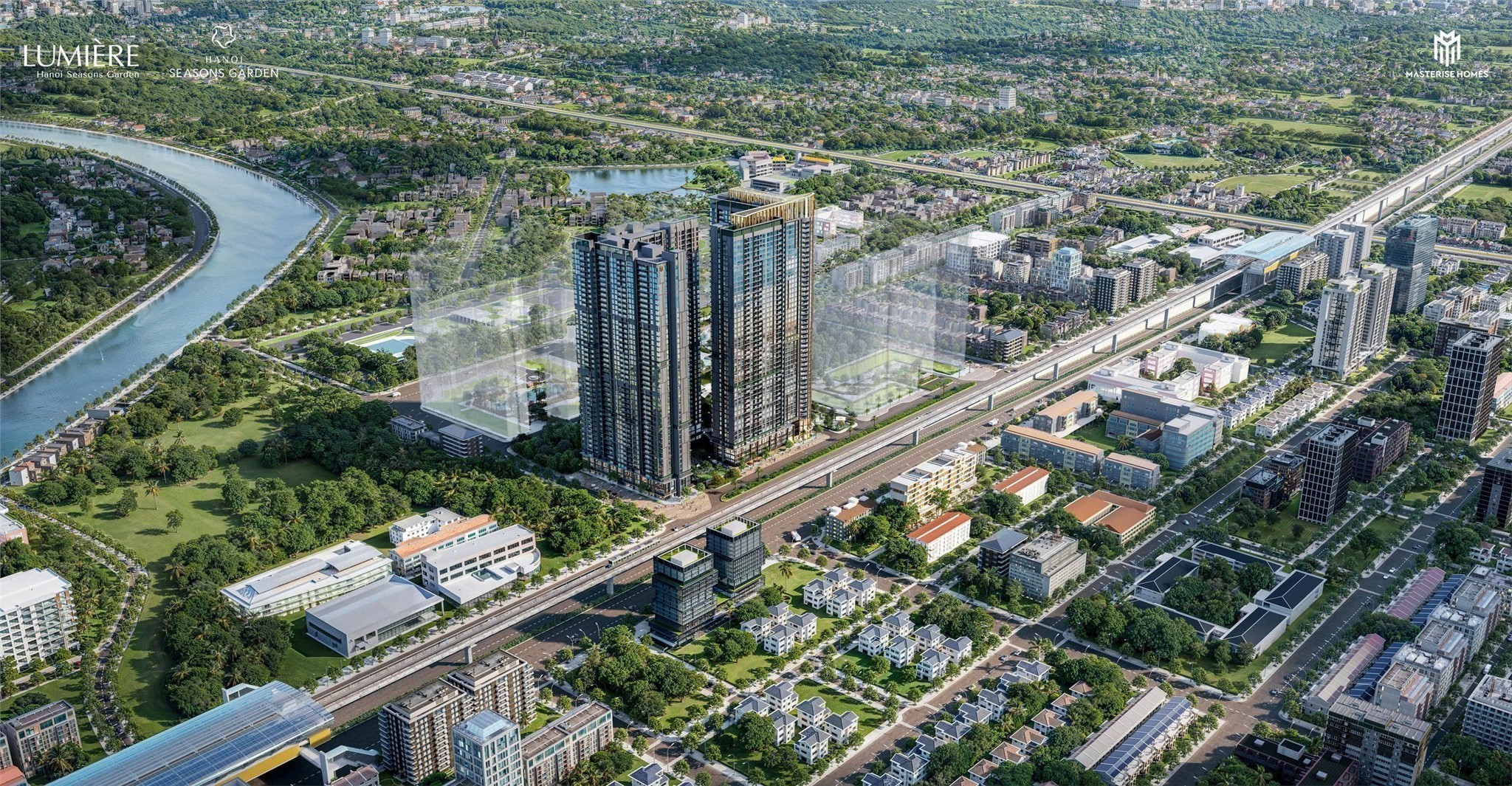 Căn 3PN+1 143m2 mặt tiền Bắc tòa L1 Hanoi Seasons Garden - đỉnh cao Lumière Nguyễn Trãi