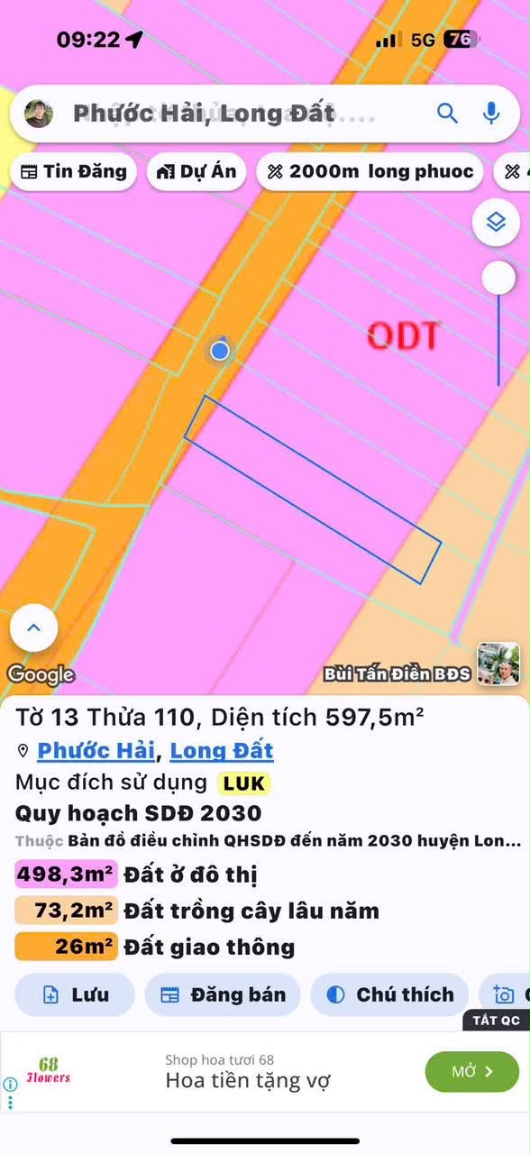 Cần bán Đất đường Tỉnh lộ 44B, Xã Long Mỹ, Diện tích 597m², Giá 1.55 Tỷ 4