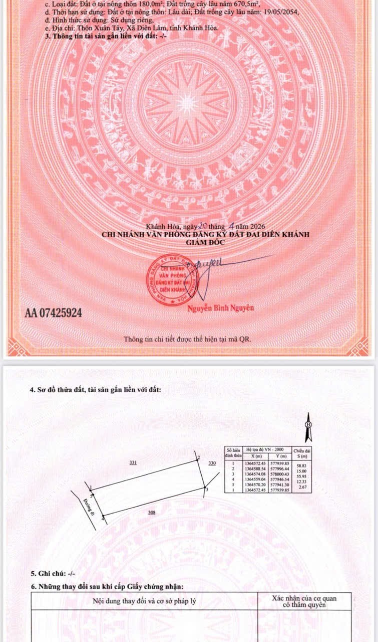 Bán đất Diên Xuân giá rẻ sẵn thổ cư đã lên mô hình nhà vườn nghỉ dưỡng gần KDL Nhân Tâm cũ 25