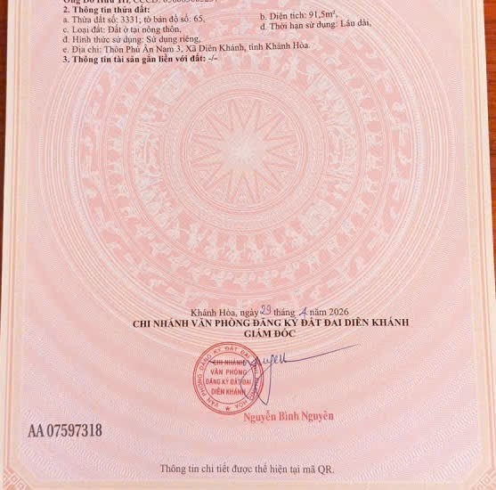 Bán đất Diên An full thổ cư hẻm Xóm Cốm sát bên 23/10 - đường thông 2 đầu ô tô vào tận nơi 5