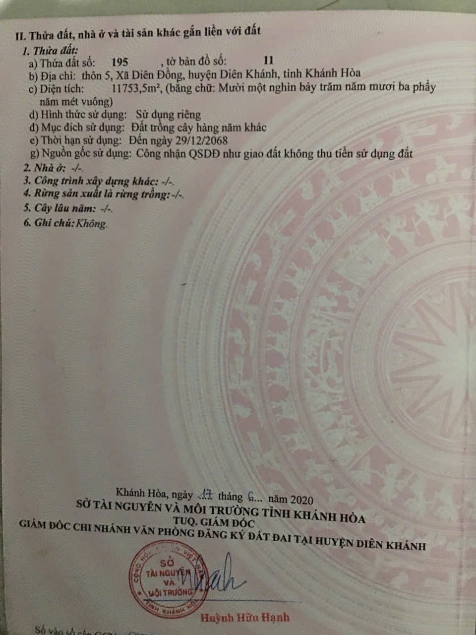 Bán đất vườn Diên Đồng giá rẻ gần khu dân cư đường bê tông ô tô tận nơi 10