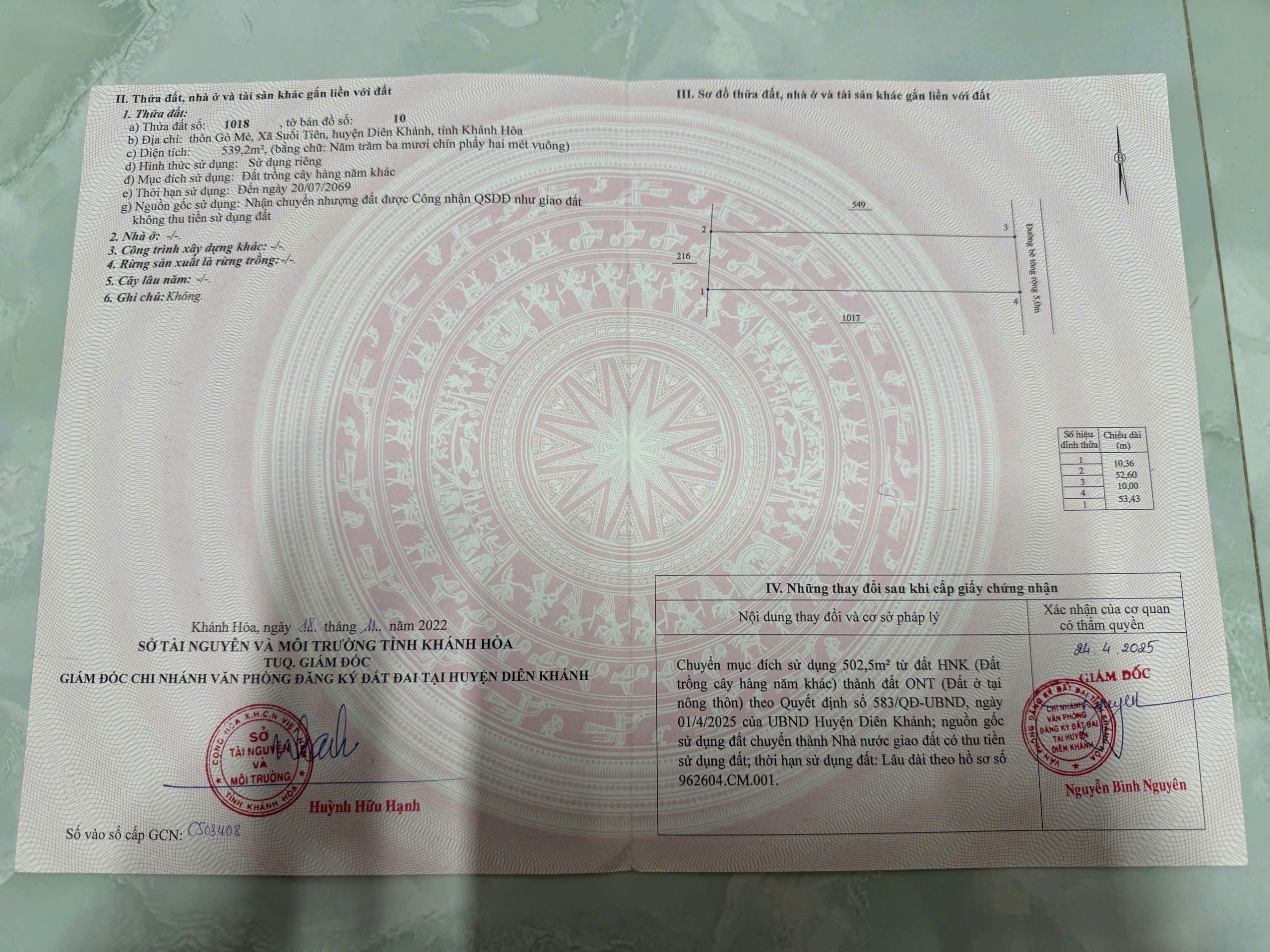 Bán đất Suối Tiên full thổ mặt tiền đường nhựa thông gần Hương Lộ 39 7