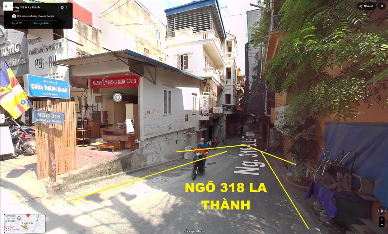 Bán nhà 5 tầng ngõ 318 La Thành, phường Ô Chợ Dừa, Hà Nội, 44.5m2 x 5 tầng, ngõ 3m, miễn TG