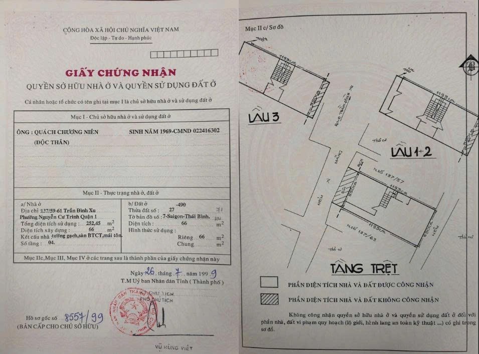 CHÍNH CHỦ CÓ NHÀ CẦN BÁN NHÀ TẠI QUẬN 1 - TP HỒ CHÍ MINH 5