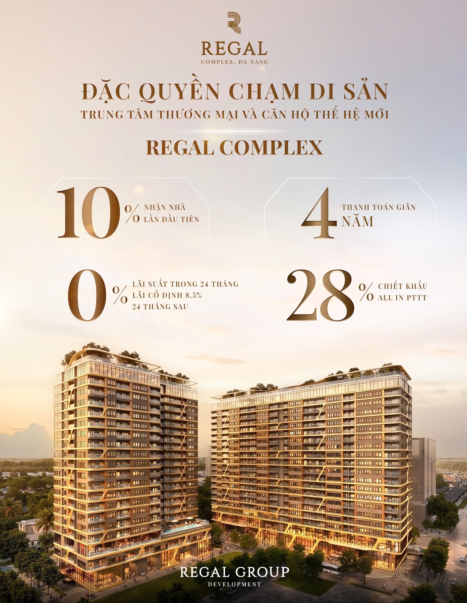 Cơ hội sở hữu căn hội view sông ngắm biển tại Regal Complex Đà Nẵng 2