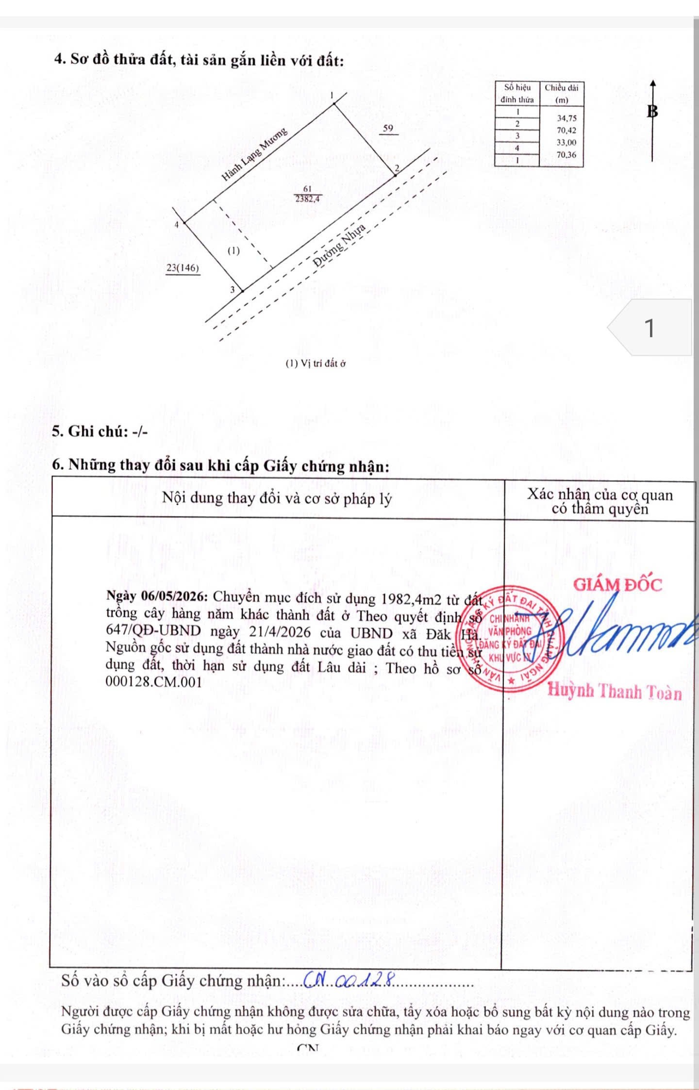 Tổng diện tích lên tới 2400m2, trong đó có 70m mặt tiền cực kỳ rộng rãi