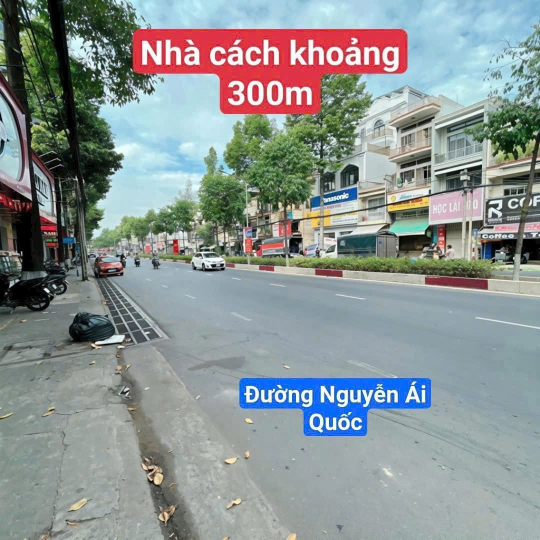 Bán nhà 1 trệt 1 lầu cách Nguyễn Ái Quốc 300m đầu đường Phúc Long 5