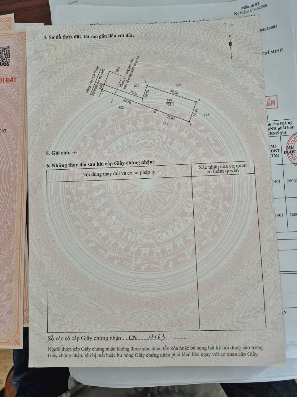 Bán đất mt sông Vàm Cỏ Đông, xã Lương Hòa dt 1000m2 ( 300m2 thổ ) đường oto đá xanh giá 3 tỷ 6