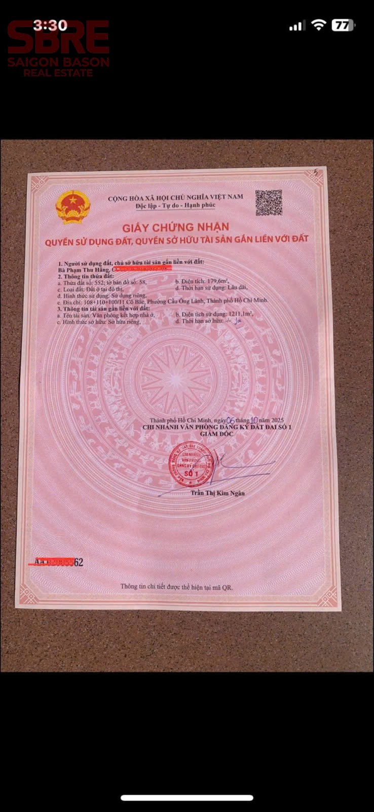Cần bán Nhà mặt tiền Phường Cầu Ông Lãnh, Quận 1, Diện tích 217m², Giá 128 Tỷ