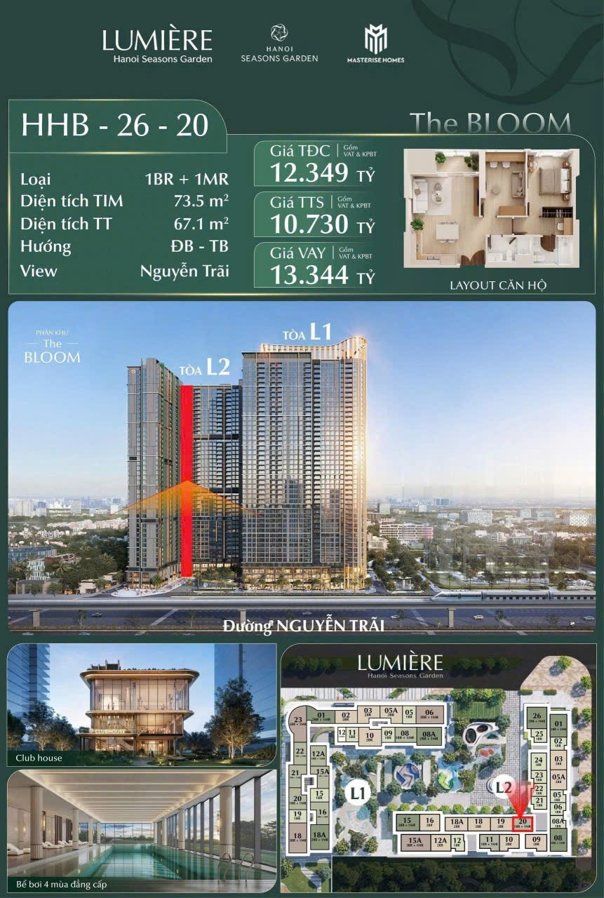 HHB-26-20  1PN + 1 Đa Năng  View Nguyễn Trãi Cực Thoáng 3