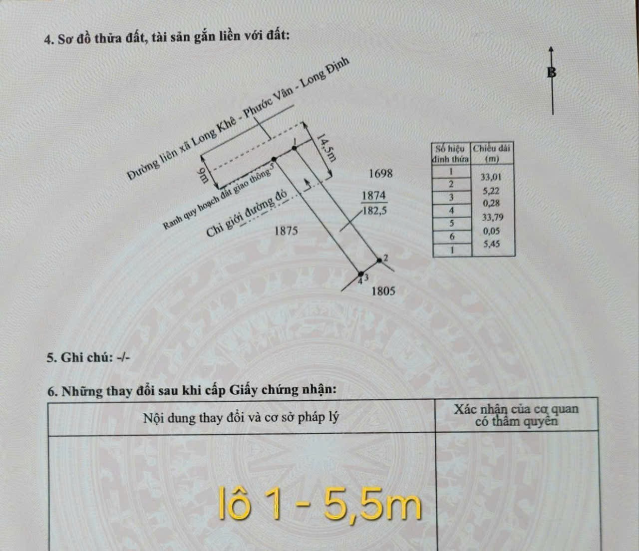 Bán 3 lô thổ cư liền kề mt đường liên xã Phước Vân - Long Khê , xã Long Khê, Cần Đước 3