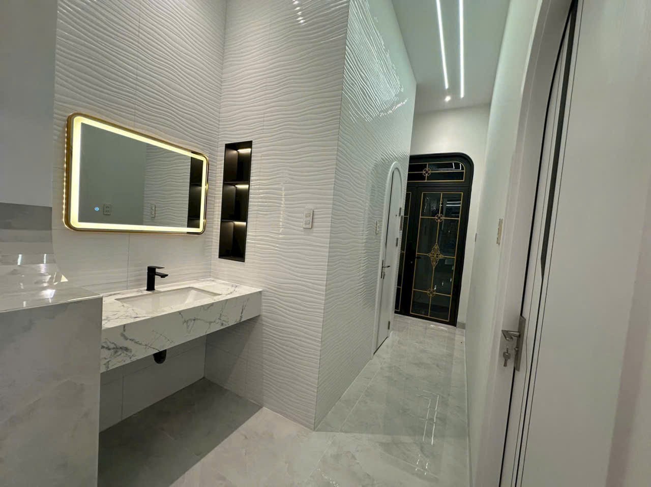 Bán nhà mới thiết kế hiện đại mt Bàu Giã,  Phước Vĩnh An , dt 112m2 1 lầu,3pn,3wc giá 4,568 tỷ 7
