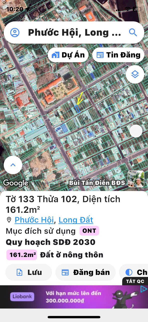 Cần bán Đất Xã Phước Hội, Đất Đỏ, Diện tích 161m², Giá 1.5 Tỷ 2