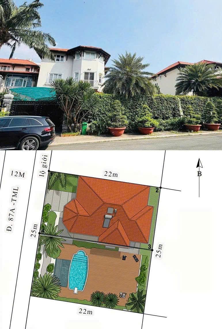 Cần bán Biệt thự Phường Thạnh Mỹ Lợi, Quận 2, Diện tích 550m², Giá 99 Tỷ