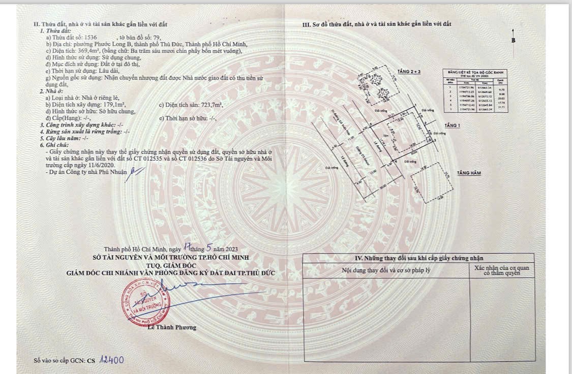 Cần bán Biệt thự Phường Phước Long B, Quận 9, Diện tích 369m², Giá 040 Tỷ 9
