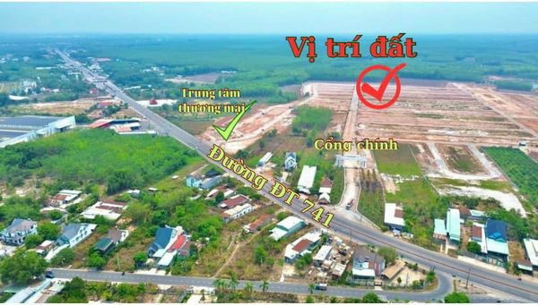 Cần bán Đất đường ĐT 741, Xã Phước Hòa, Diện tích 75m², Giá 348.000.000 Triệu 2