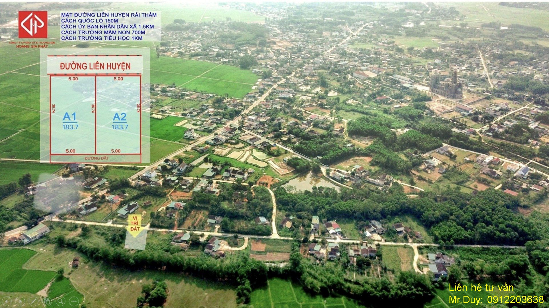 Cần bán Đất Xã Phú Lộc, Can Lộc, Diện tích 183m², Giá Thương lượng 3
